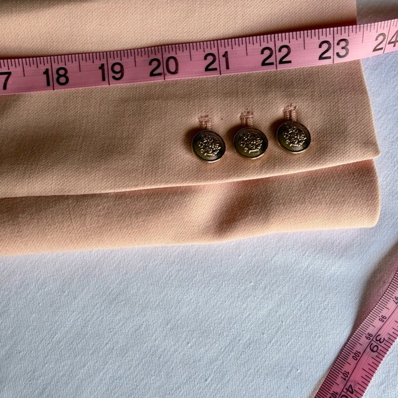 White House Black Market Bouble-Breasted Blazer Pink Size 0 - Picture 14 of 16